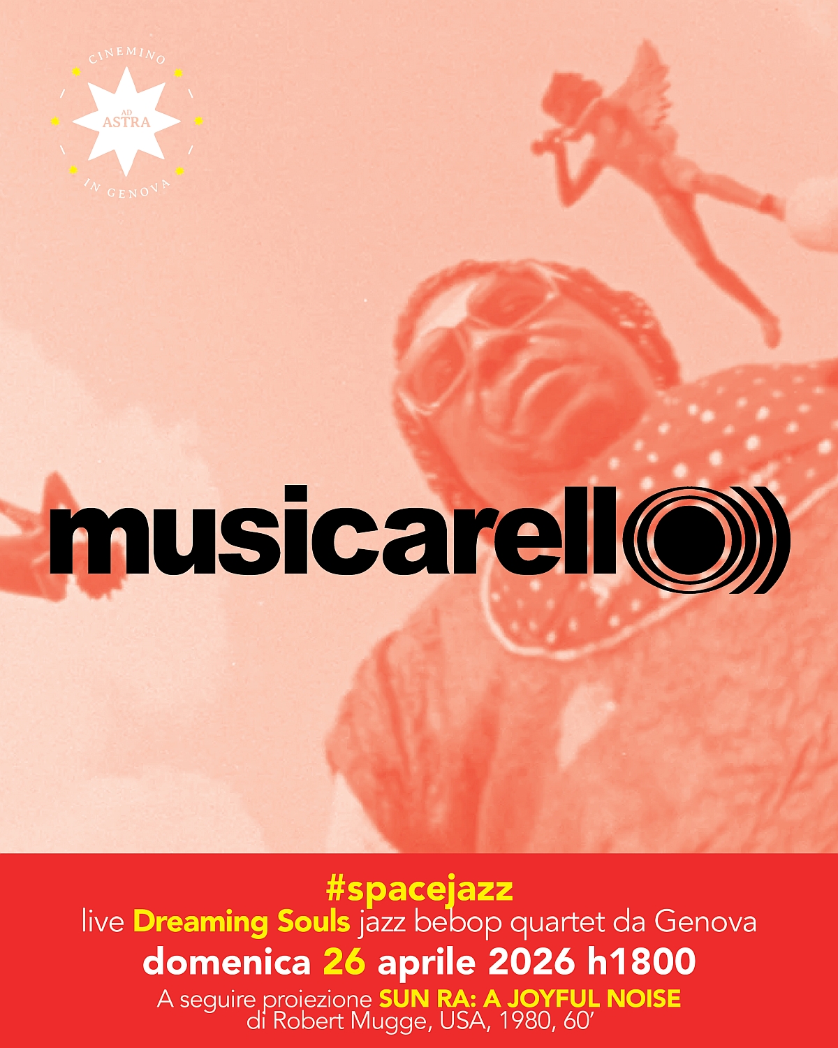 MUSICARELL O))) 🎞️ Sun Ra: A Joyful Noise + 🎵 Dreaming Souls live