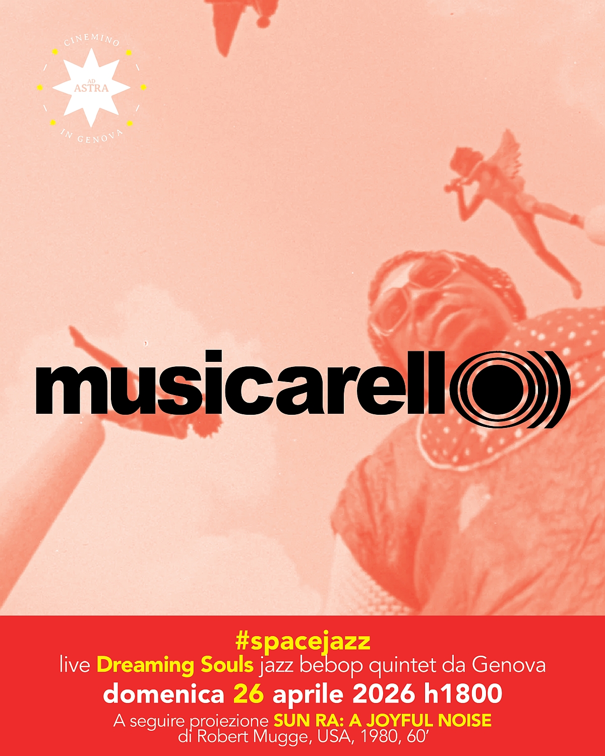 MUSICARELL O))) 🎞️ Sun Ra: A Joyful Noise + 🎵 Dreaming Souls live