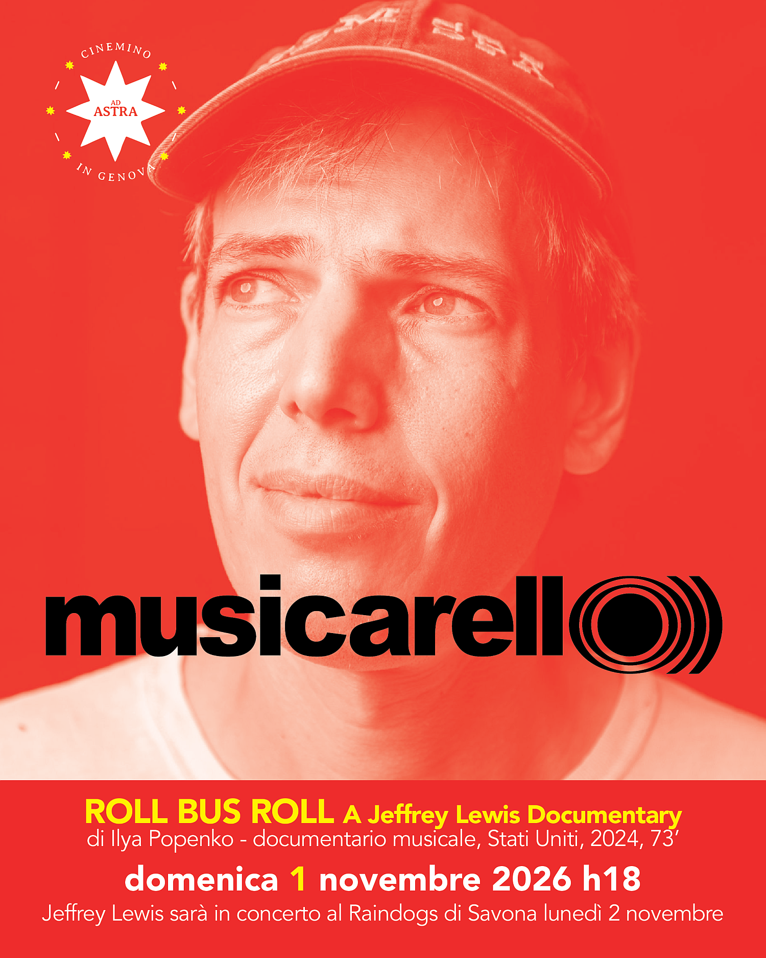 MUSICARELL O))) 34 🎞️ Roll Bus Roll – A Jeffrey Lewis Documentary